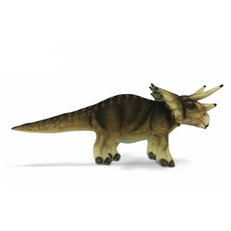HANSA 27 in. Triceratops Plush ToysCream 7780